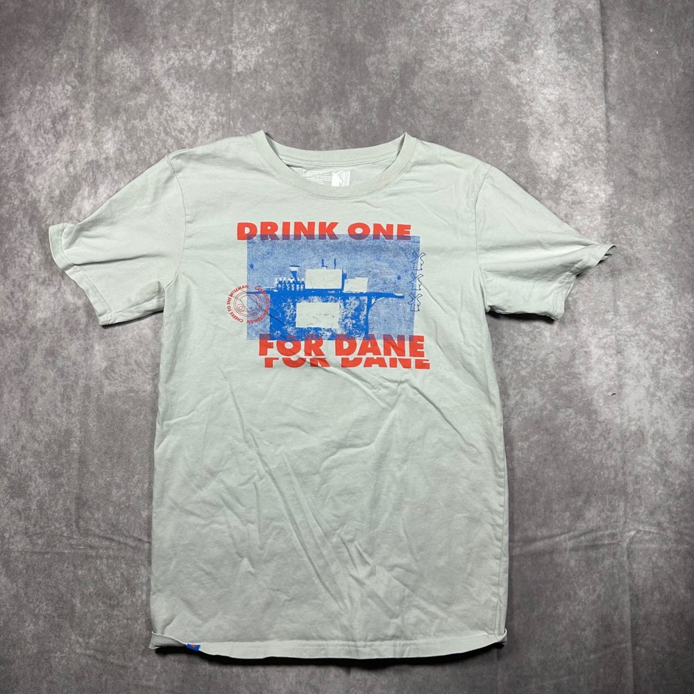 Dutch Bros Coffee Drink One For Dane Graphic T Shirt Sage Green Medium Workwear